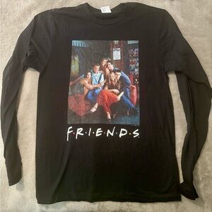 Black Small Friends Long Sleeve Shirt